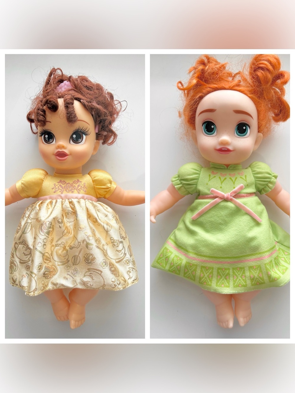 Disney Princess Baby Belle & Disney Frozen 2 Young Anna doll Bundle